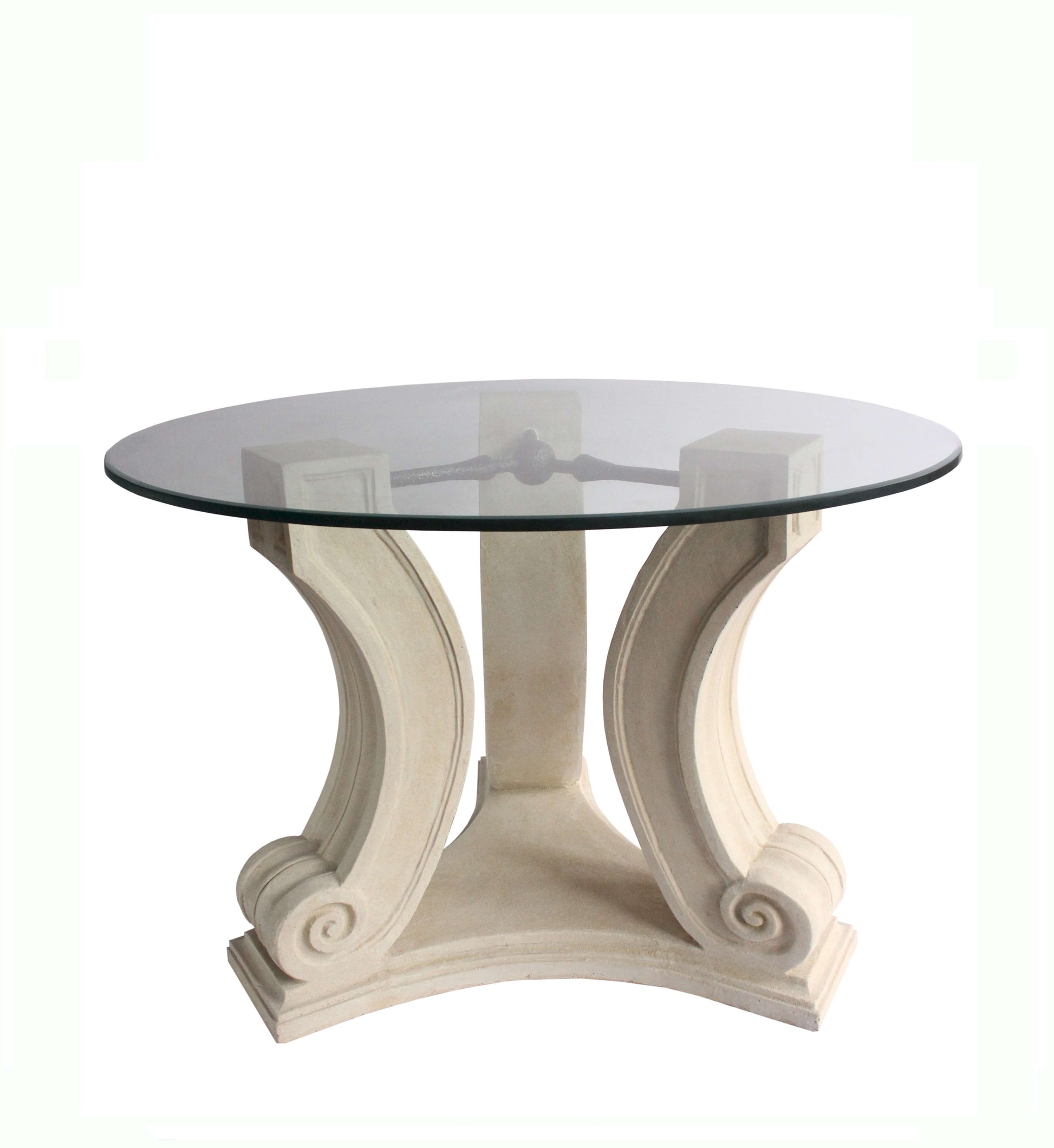Anderson Teak Regency Cast Limestone and Glass Entry Hallway Table 42 Inch — product image 1 of 7