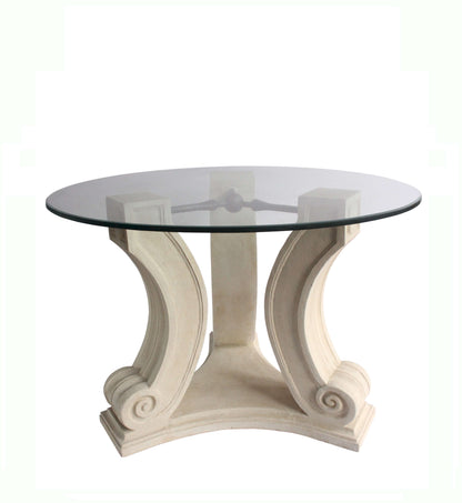 Anderson Teak Regency Cast Limestone and Glass Entry Hallway Table 42 Inch — product image 1 of 7