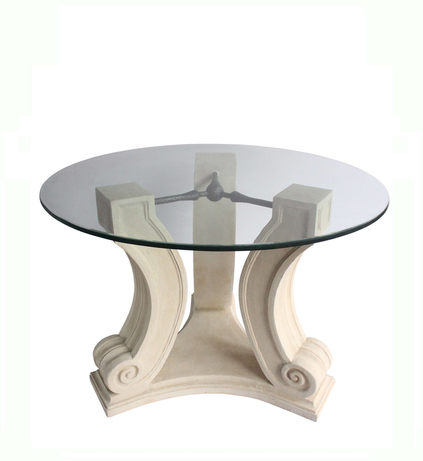 Anderson Teak Regency Cast Limestone and Glass Entry Hallway Table 42 Inch — product image 2 of 7