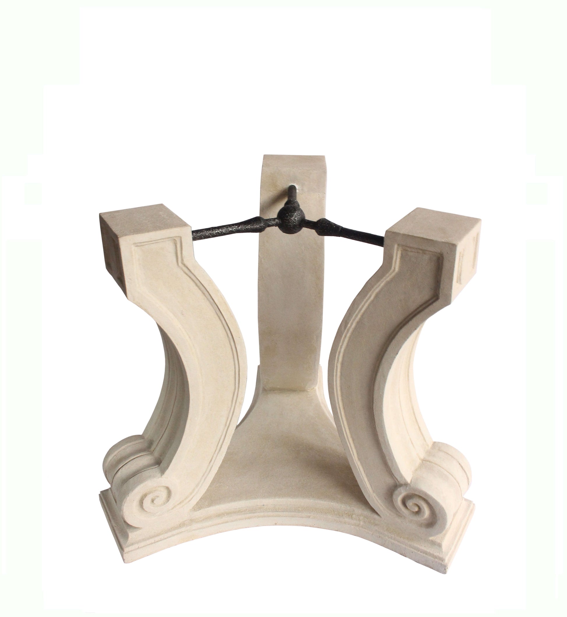 Anderson Teak Regency Cast Limestone and Glass Entry Hallway Table 42 Inch — product image 3 of 7