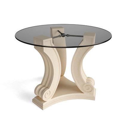 Anderson Teak Regency Cast Limestone and Glass Entry Hallway Table 42 Inch — product image 6 of 7