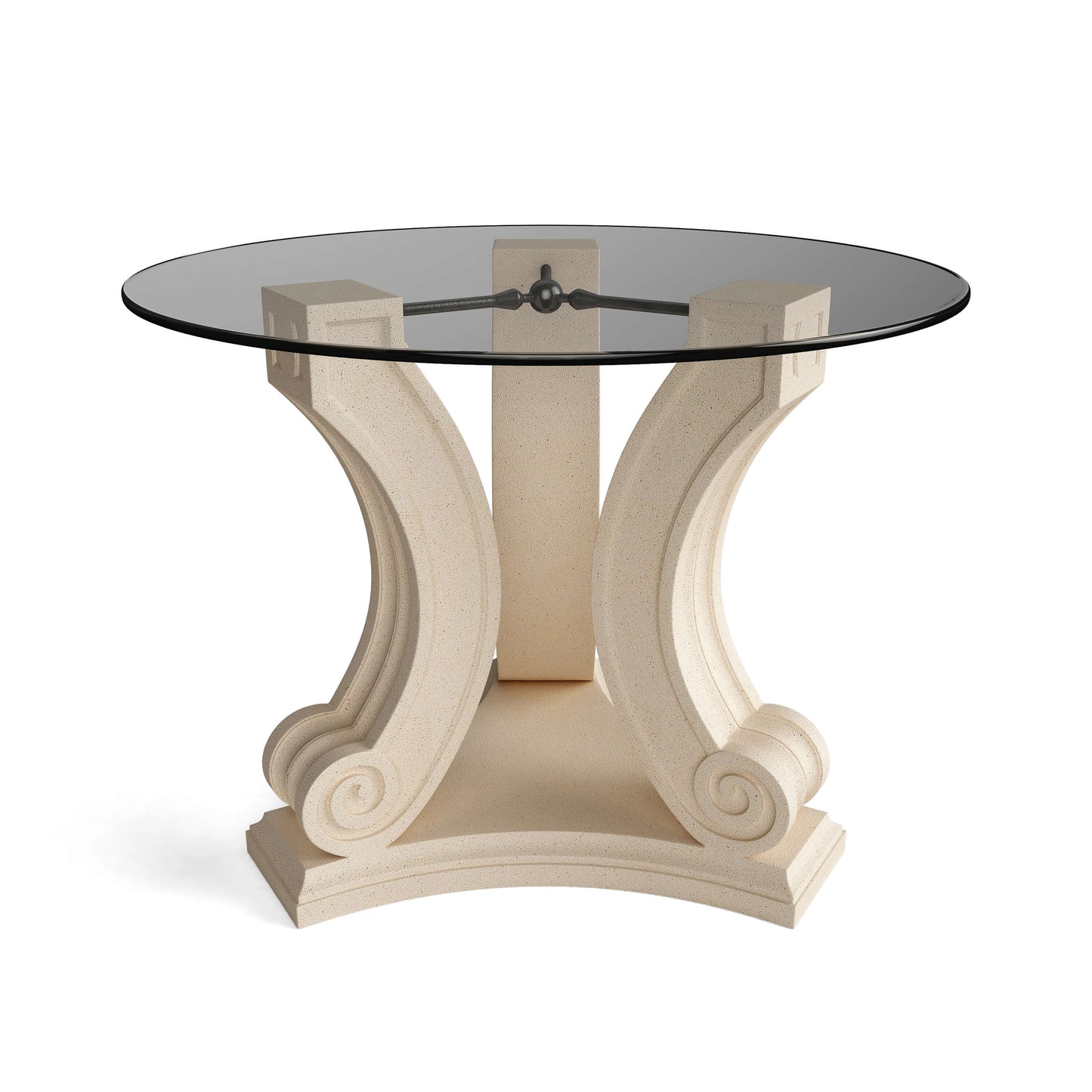 Anderson Teak Regency Cast Limestone and Glass Entry Hallway Table 42 Inch — product image 7 of 7