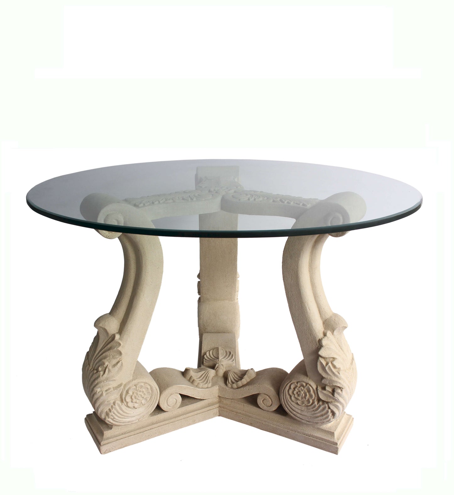 Anderson Teak Fleur 42 Inch Round Entry Hallway Table — product image 1 of 4