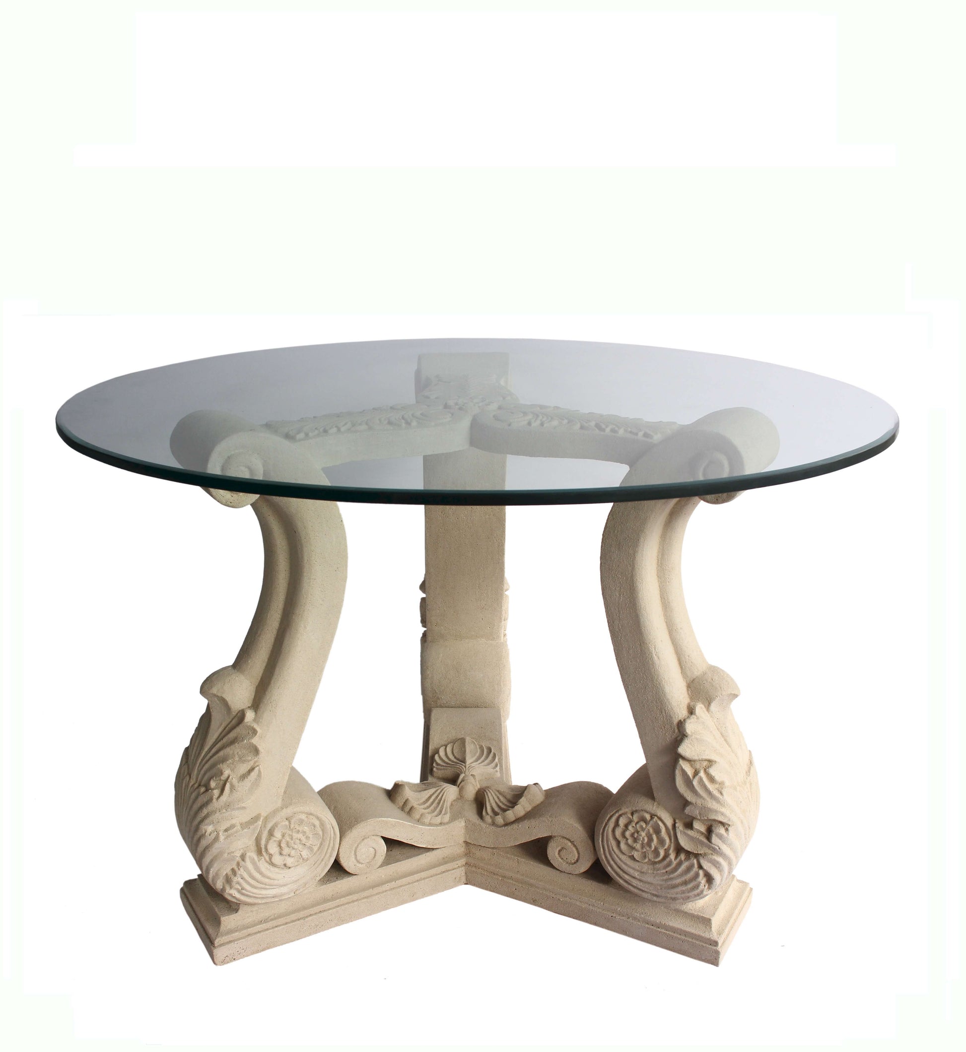 Anderson Teak Fleur 42 Inch Round Entry Hallway Table — product image 1 of 4