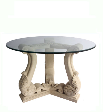 Anderson Teak Fleur 42 Inch Round Entry Hallway Table — product image 1 of 4