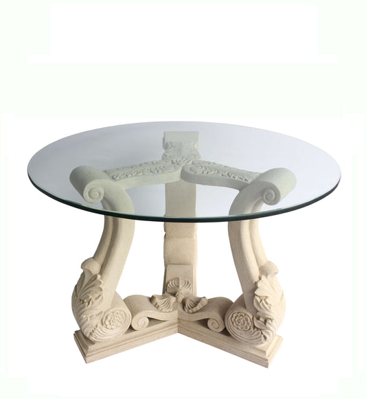 Anderson Teak Fleur 42 Inch Round Entry Hallway Table — product image 2 of 4