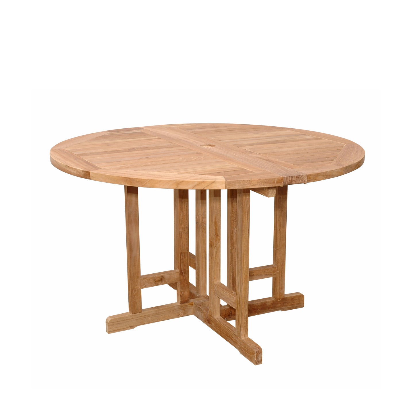 Anderson Teak Butterfly 47-Inch Round Folding Table — product image 4 of 5