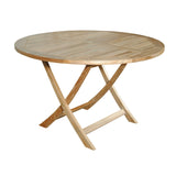 Anderson Teak Bahama 47 Inch Round Folding Teak Dining Table