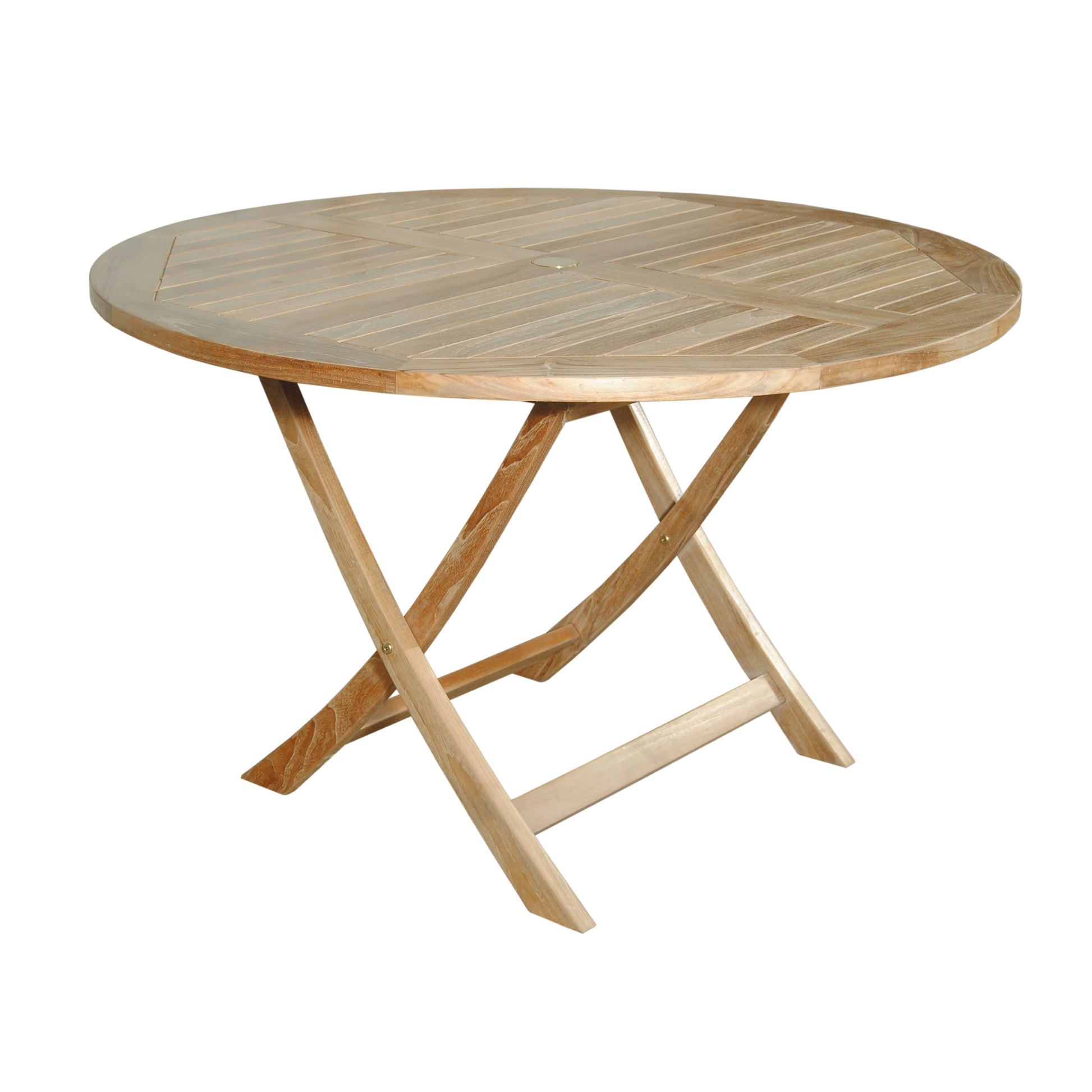 Anderson Teak Bahama 47 Inch Round Folding Teak Dining Table — product image 1 of 3