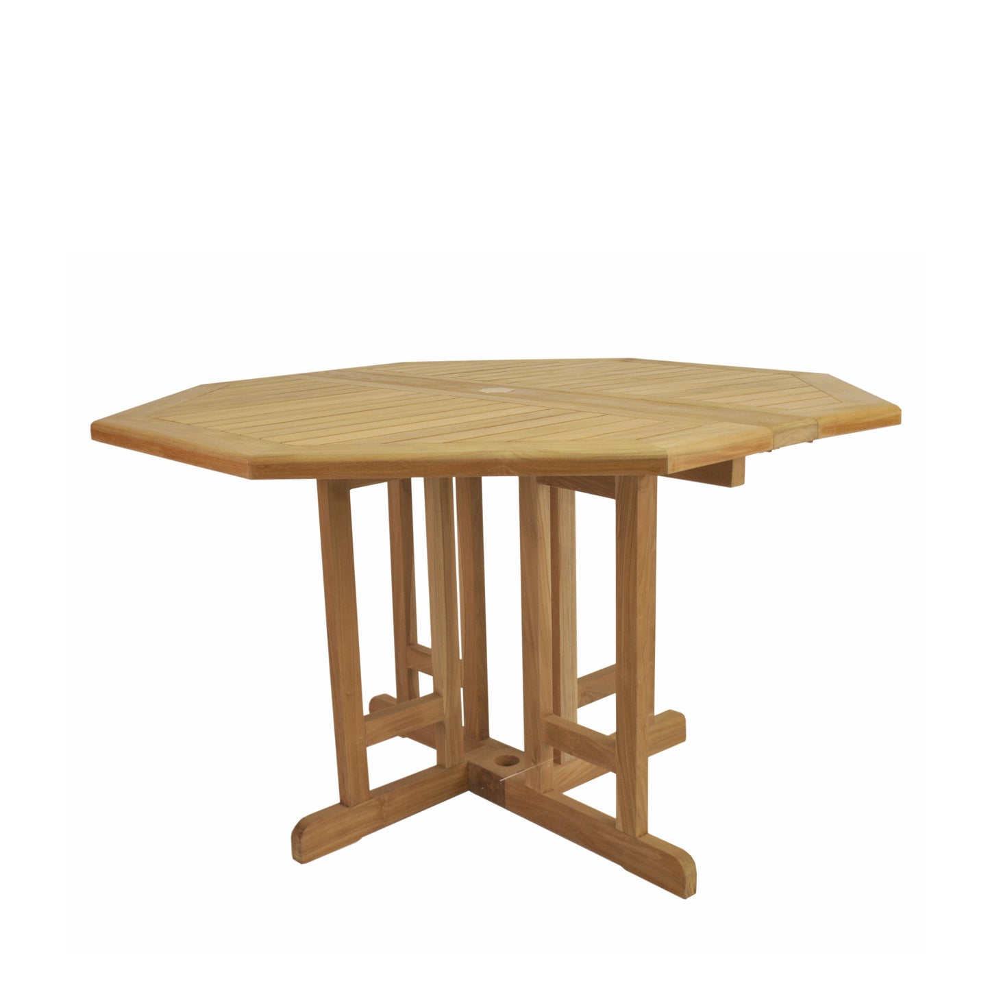 Anderson Teak Butterfly 47 in Octagonal Folding Dining Table — product image 1 of 7