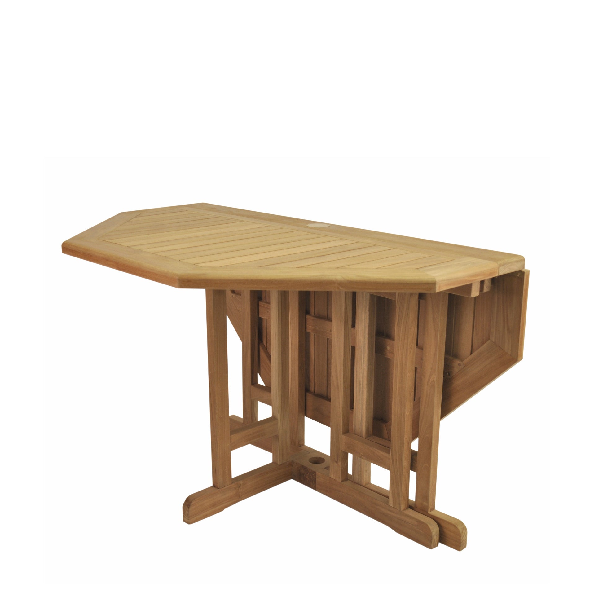 Anderson Teak Butterfly 47 in Octagonal Folding Dining Table — product image 3 of 7