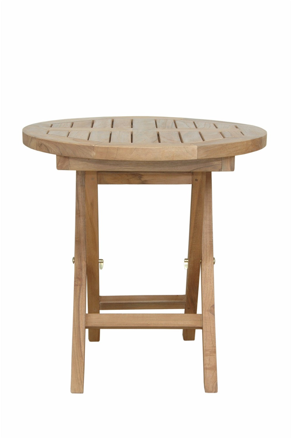 Anderson Teak Montage 20 in Round Folding Side Table — product image 2 of 3