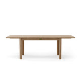 Anderson Teak Bahama 95 in Rectangular Extension Table with Double Leaves