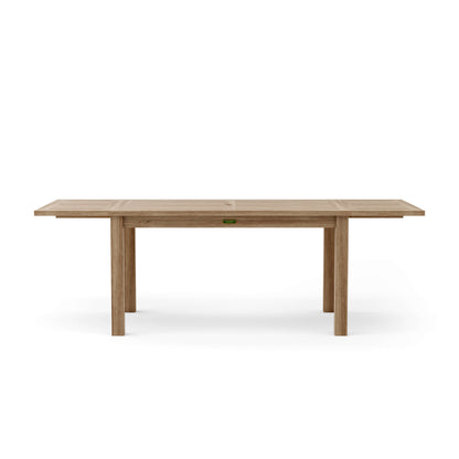 Anderson Teak Bahama 95 in Rectangular Extension Table with Double Leaves — product image 1 of 4
