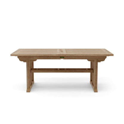 Anderson Teak Sahara 106 in Rectangular Double Extension Table — product image 4 of 5