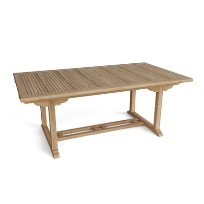 Anderson Teak Valencia 117 in Rectangular Extension Table with Double Extensions — product image 2 of 4