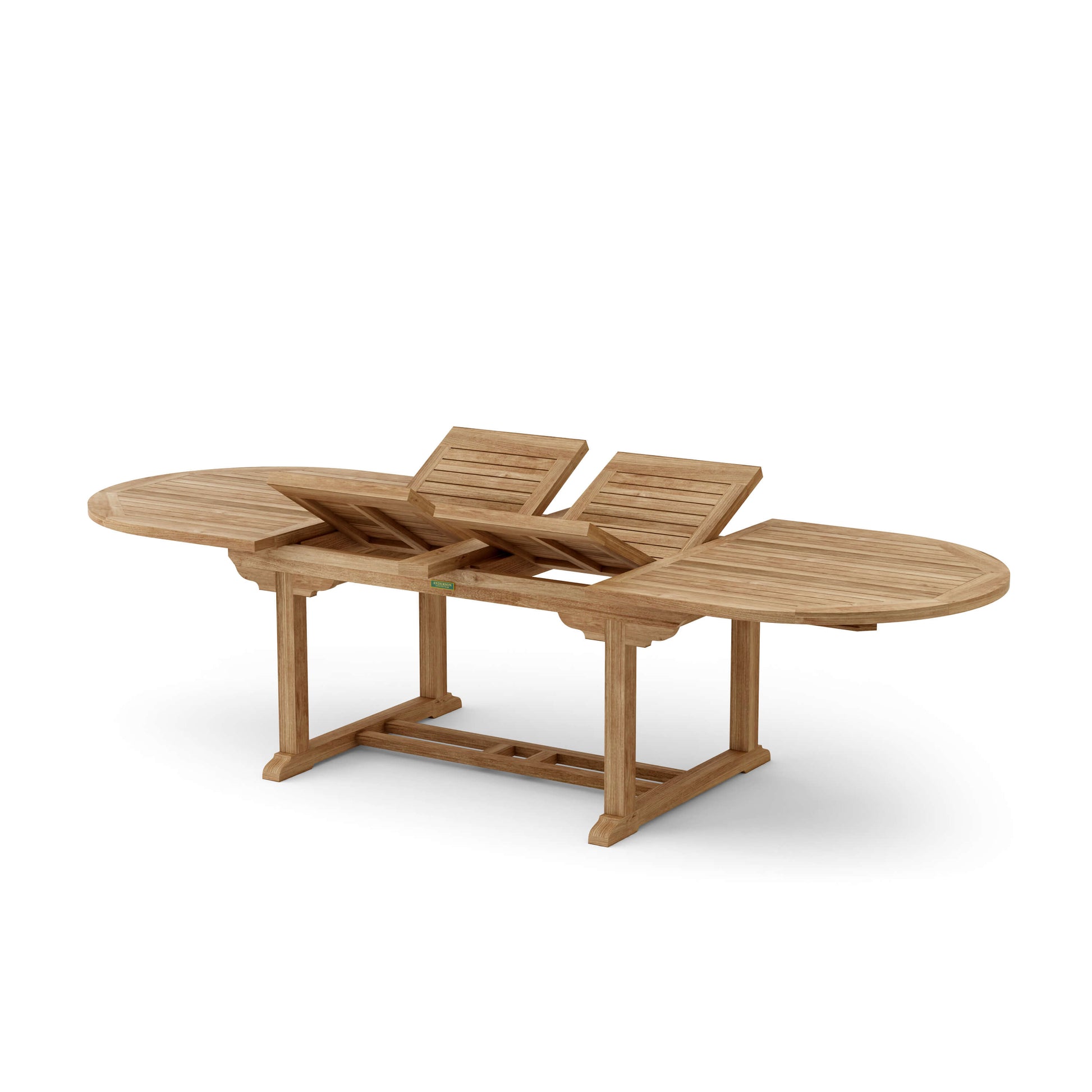 Anderson Teak Bahama 117 in Oval Double Extension Table — product image 3 of 5