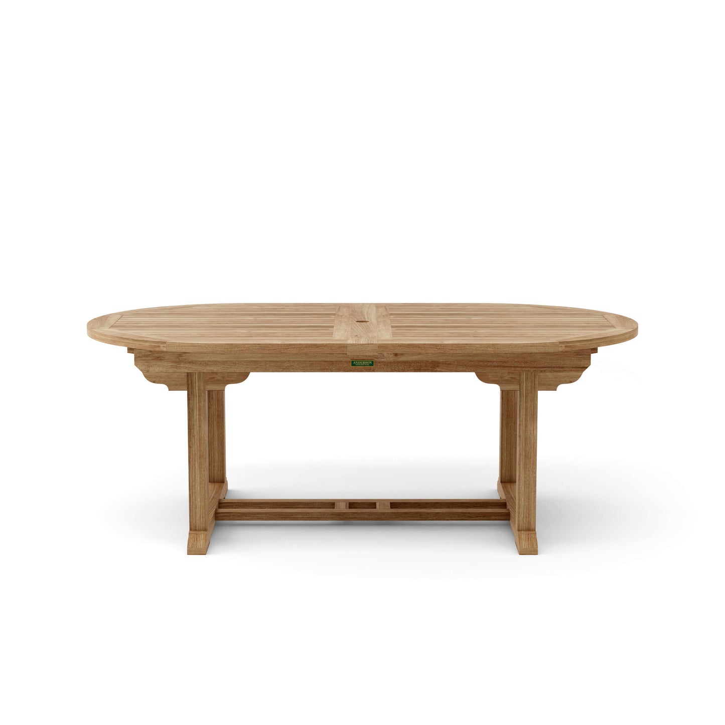 Anderson Teak Bahama 117 in Oval Double Extension Table — product image 4 of 5