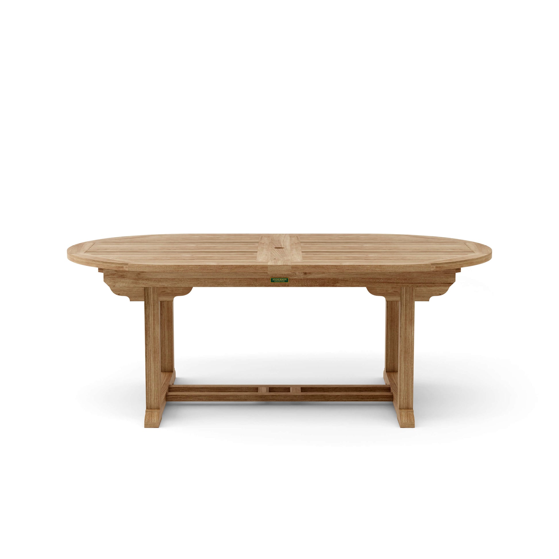 Anderson Teak Bahama 117 in Oval Double Extension Table — product image 4 of 5