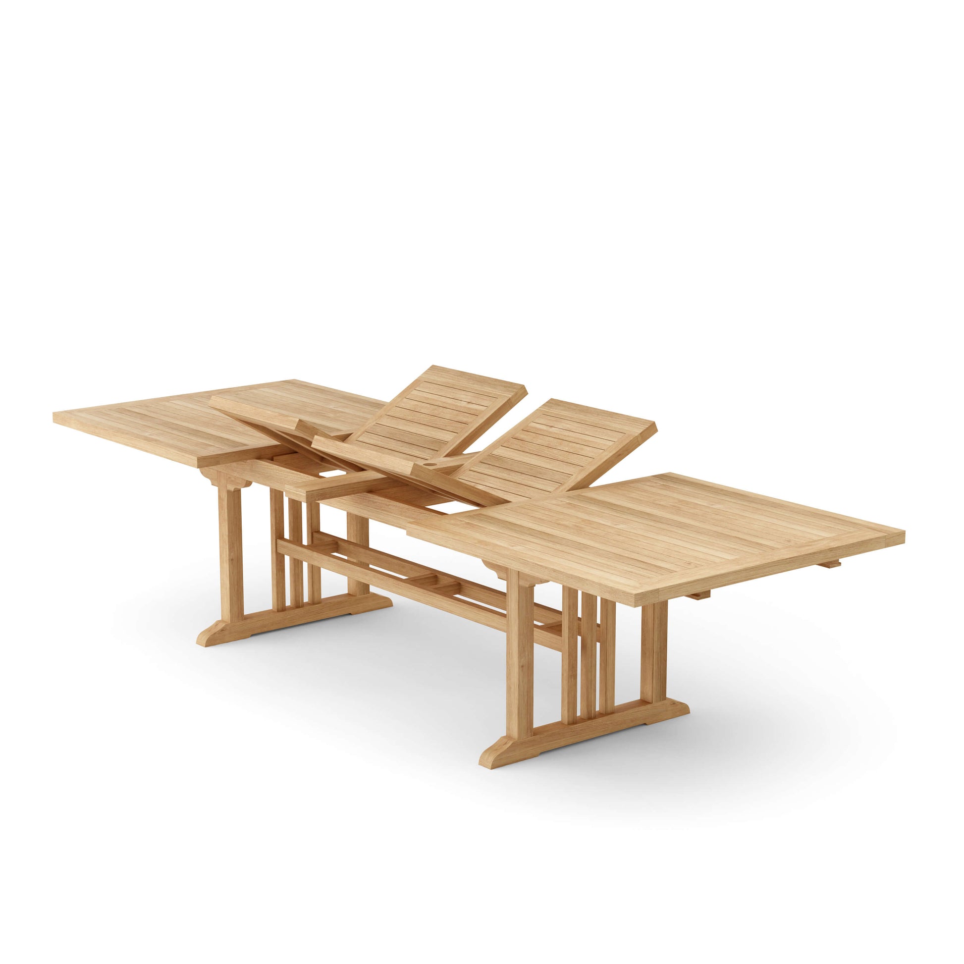 Anderson Teak Sahara 126 in Rectangular Double Extension Table — product image 3 of 5