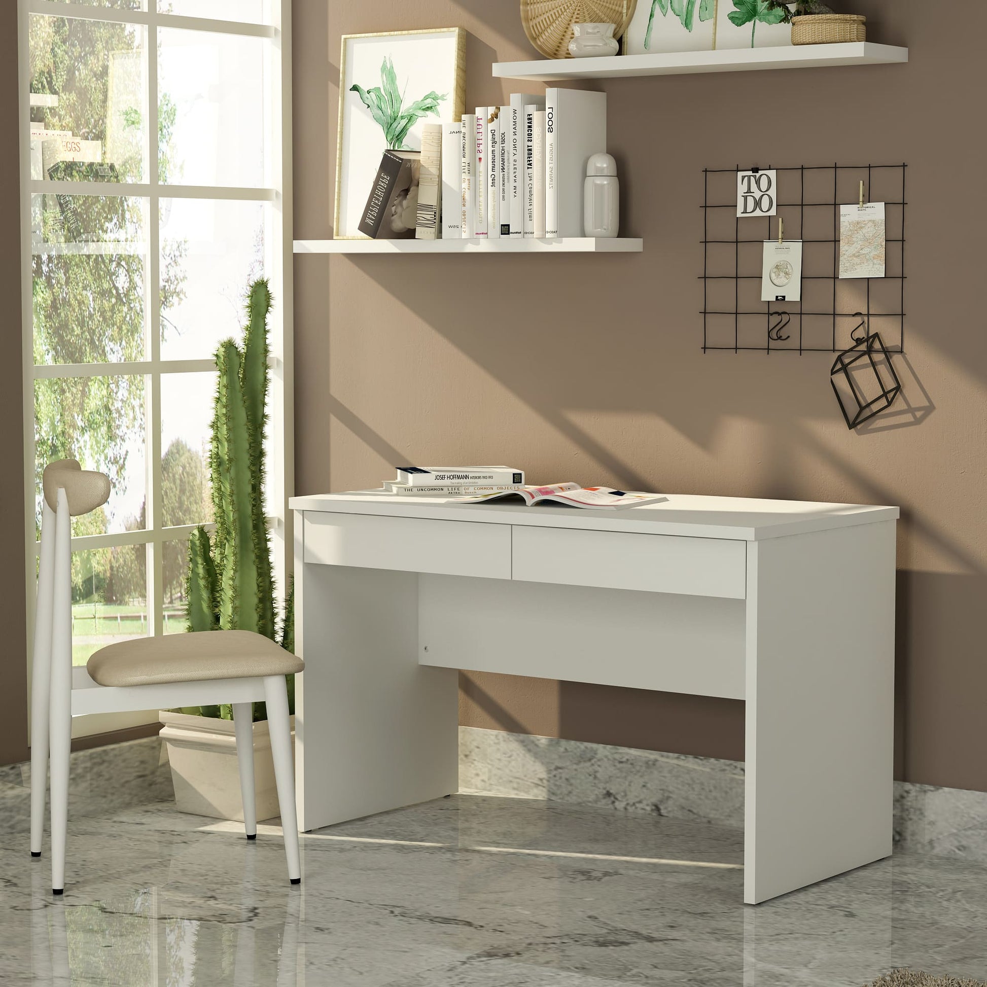 Anderson Teak Sira 47 in Writing Desk with Two Drawers — product image 8 of 8