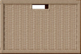Anderson Teak TB-4720 Wicker Basket Pair for Towel Console