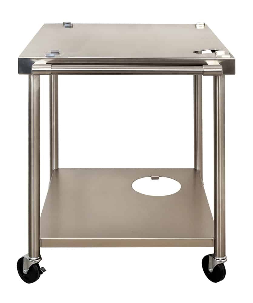 Artisan 30" pizza oven cart AXE-PZA-CART-01 with casters and lower shelf