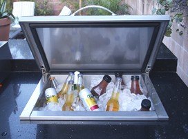 Artisan ARTP-IC ice bin with lid open