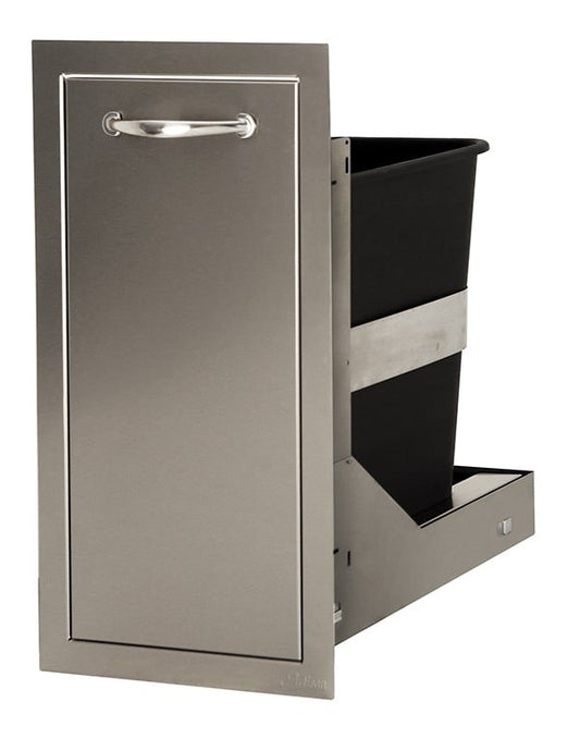 Artisan Professional 15" single trash center ARTP-TC-15SC pulled open, trash can not included