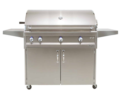 Artisan Professional 42" cart gas grill, hood closed