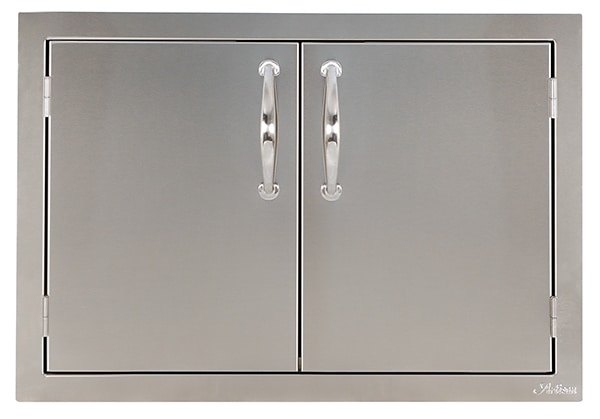 Artisan Professional double access doors in 304 stainless steel, front view