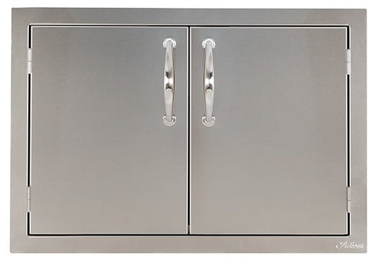 Artisan Professional double access doors in 304 stainless steel, front view