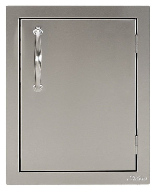 Artisan Professional single access door in 304 stainless steel, front view