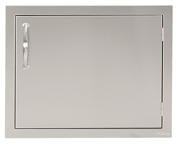 Artisan Professional single access door, wide stainless steel version, front view
