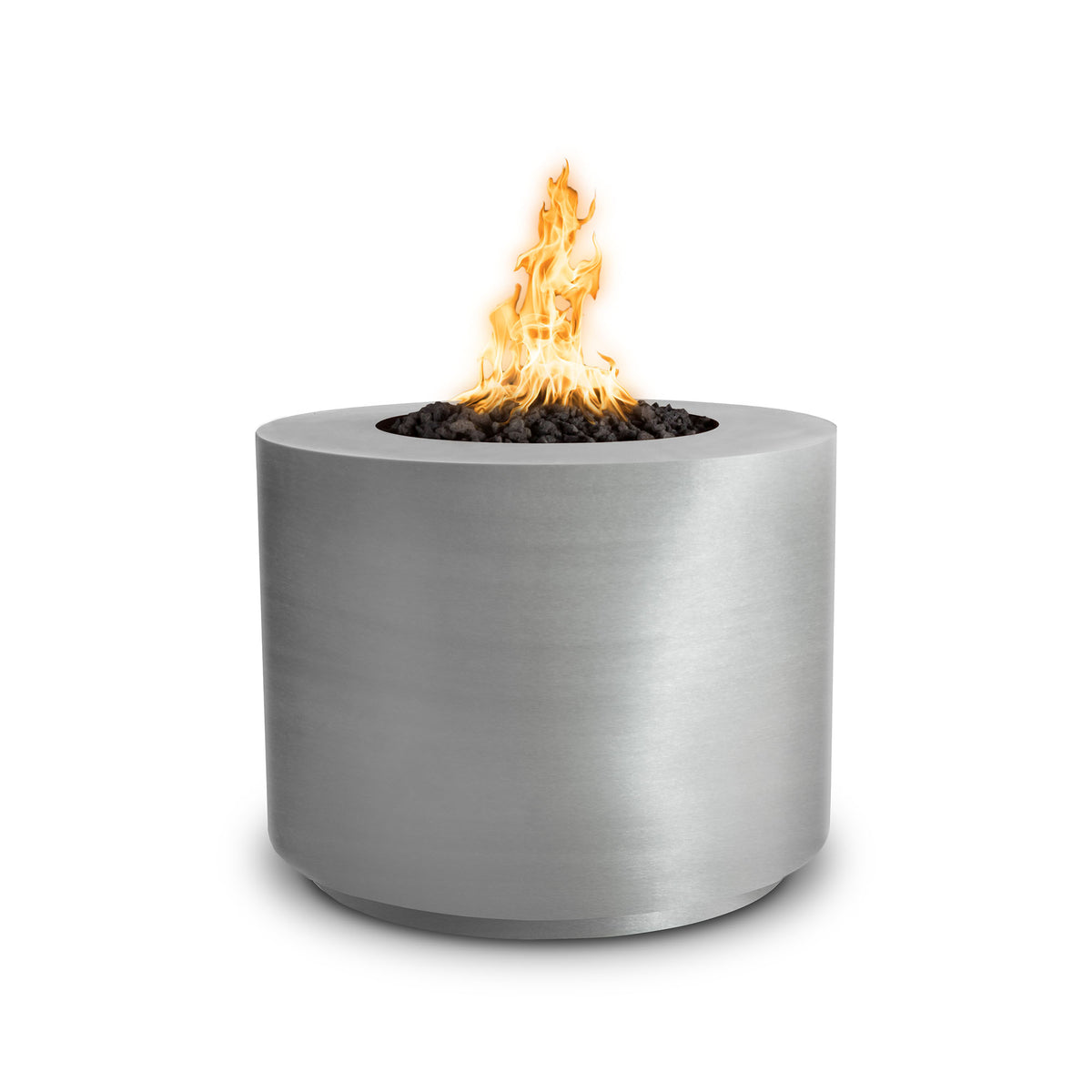 Beverly 36 inch round metal gas fire pit by The Outdoor Plus