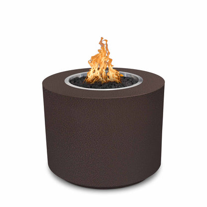 Beverly 36 inch round powder coat steel gas fire pit by The Outdoor Plus