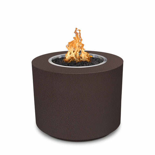 Beverly 36 inch round powder coat steel gas fire pit by The Outdoor Plus