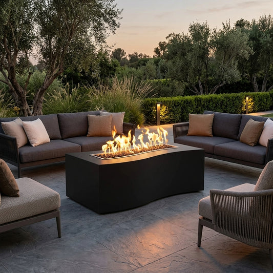 Billow Fire Pit - Powder Coated - 60" – lifestyle | Lifestyle