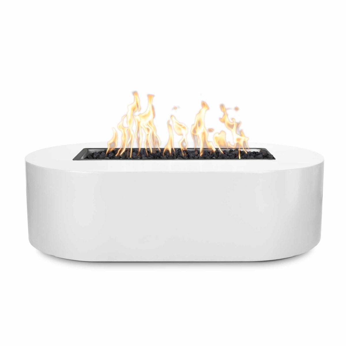 Bispo 60 inch rectangular powder coat gas fire pit by The Outdoor Plus