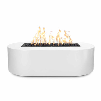Bispo 84 inch rectangular powder coat gas fire pit by The Outdoor Plus