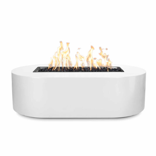 Bispo 84 inch rectangular powder coat gas fire pit by The Outdoor Plus