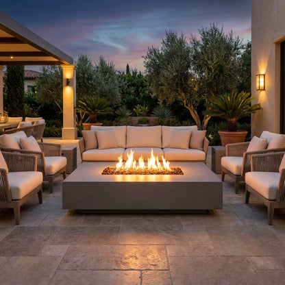 Cabo Linear Fire Pit - GFRC Concrete - 56"
