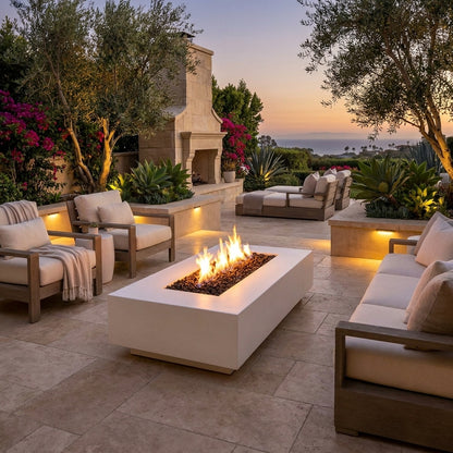 Cabo Linear Fire Pit - GFRC Concrete - 56"
