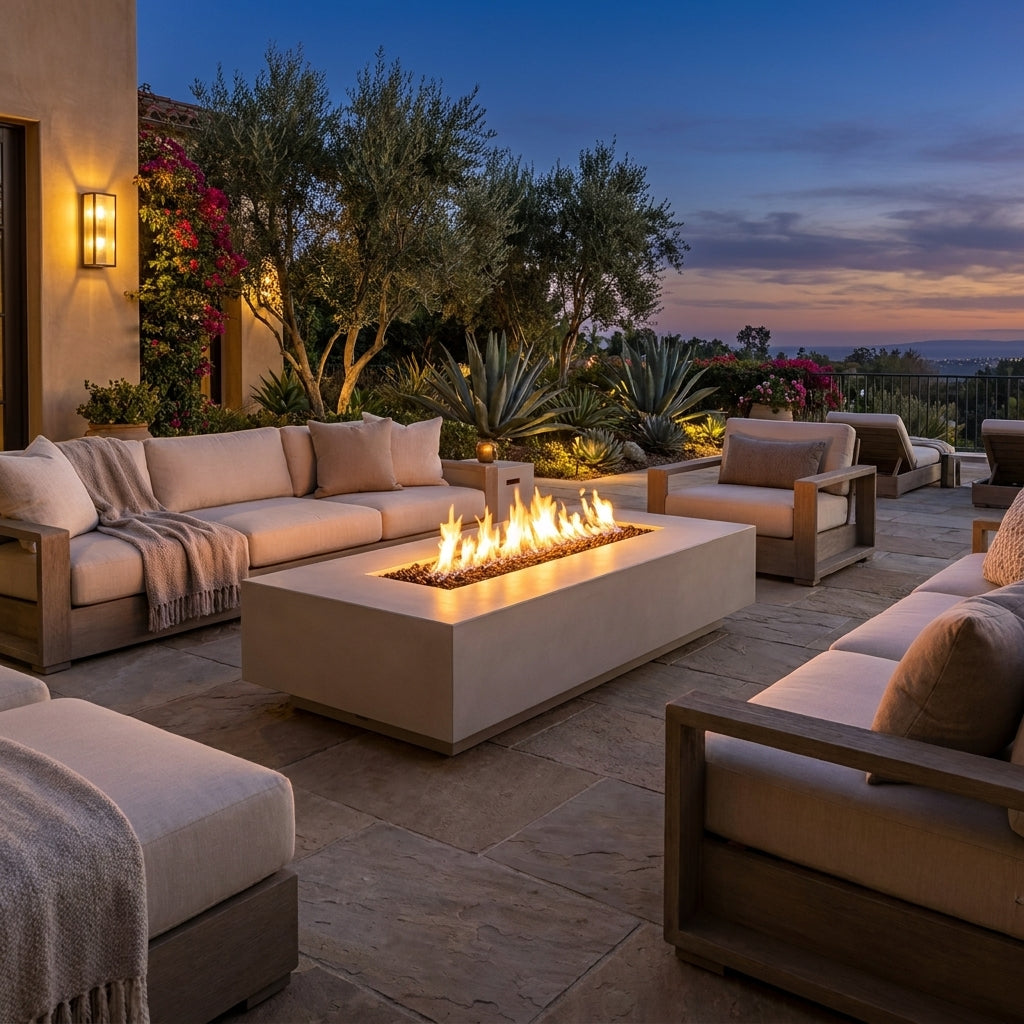 Cabo Linear Fire Pit - GFRC Concrete - 66"