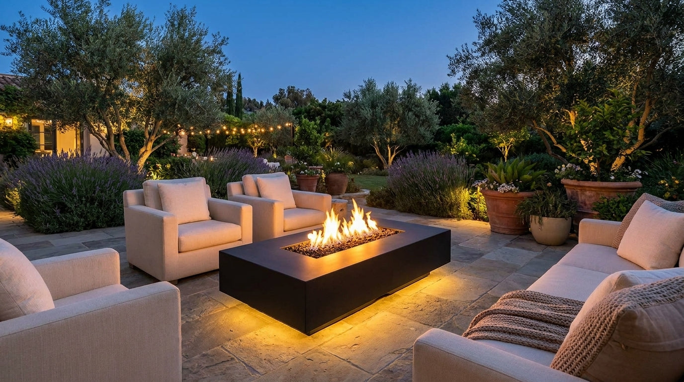 Cabo Linear Fire Pit - GFRC Concrete - 66"