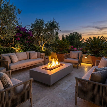 Cabo Linear Fire Pit - GFRC Concrete - 66"
