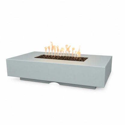 Cabo Linear Fire Pit - Powder Coat in Mist finish – digital rendering, The Outdoor Plus