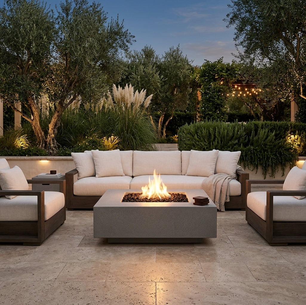 Cabo Square Fire Pit - GFRC Concrete - 36"