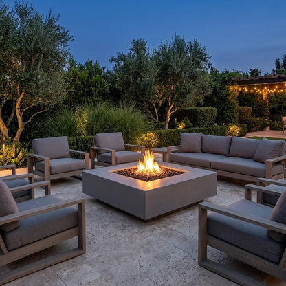 Cabo Square Fire Pit - GFRC Concrete - 36"