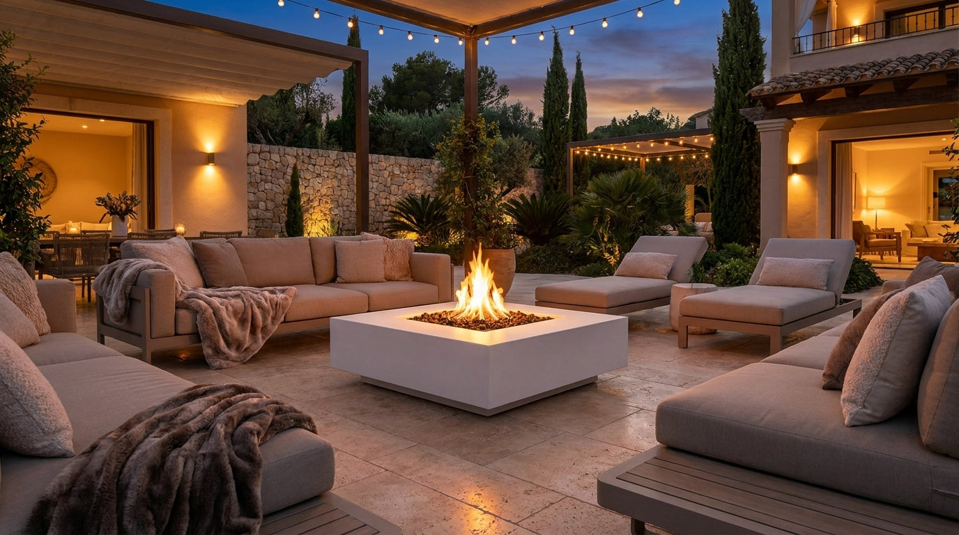 Cabo Square Fire Pit - GFRC Concrete - 48"